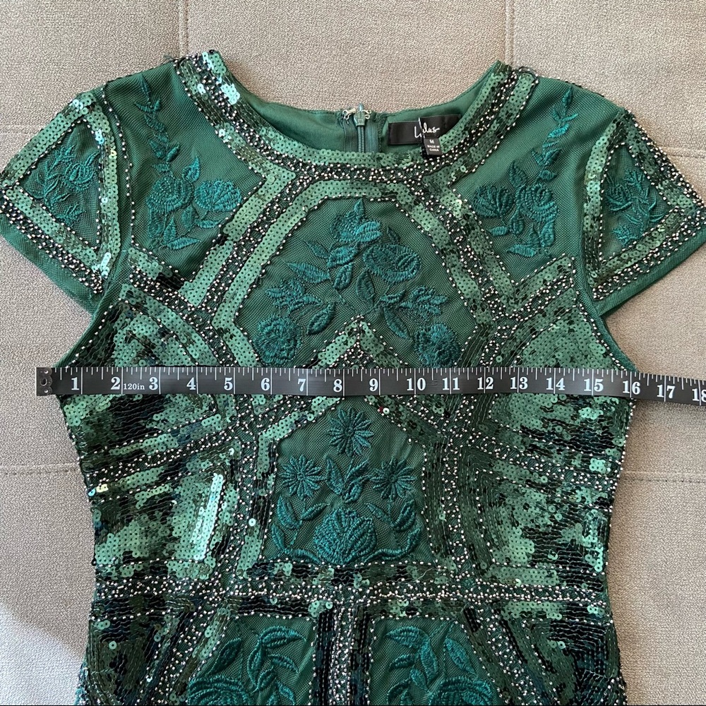 Lulu's Emerald Sequin Mini Dress - Picture 2 of 15